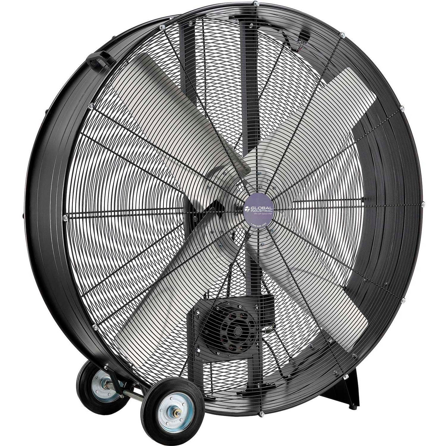 Global Industrial 48" Portable Drum Blower Fan, 19500 CFM, 1-1/2 HP, 1 Phase (WB600555)