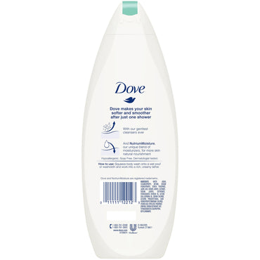 Dove® Sensitive Skin Body Wash Liquid 12 oz. Bottle Unscented (575285_EA)