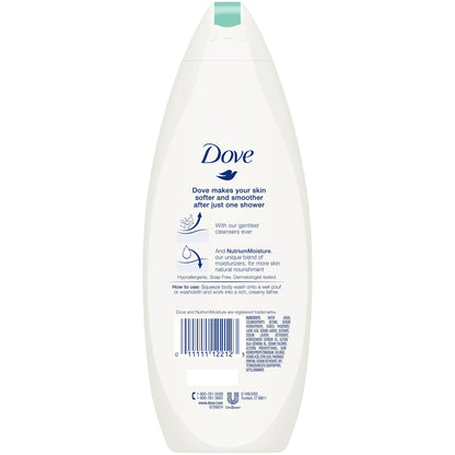 Dove® Sensitive Skin Body Wash Liquid 12 oz. Bottle Unscented (575285_EA)