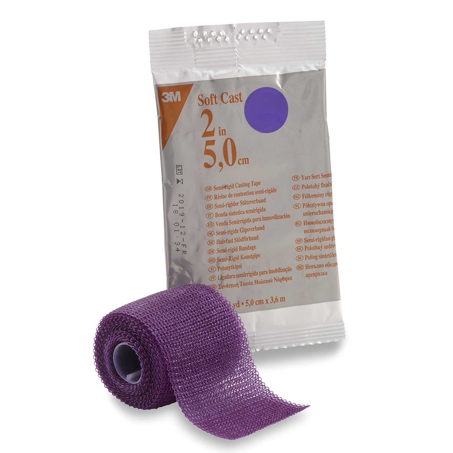 3M™ Scotchcast™ Soft Cast Cast Tape 2 Inch X 12 Foot Fiberglass Purple (447730_CS)