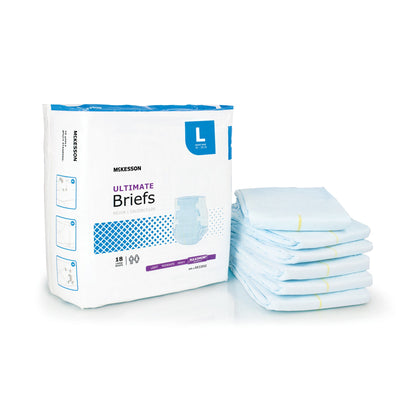McKesson Unisex Adult Incontinence Brief Large Disposable Heavy Absorbency (1123845_CS)