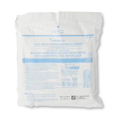Astound® Non-Reinforced Surgical Gown with Towel X-Large Blue Sterile AAMI Level 3 Disposable (273638_CS)