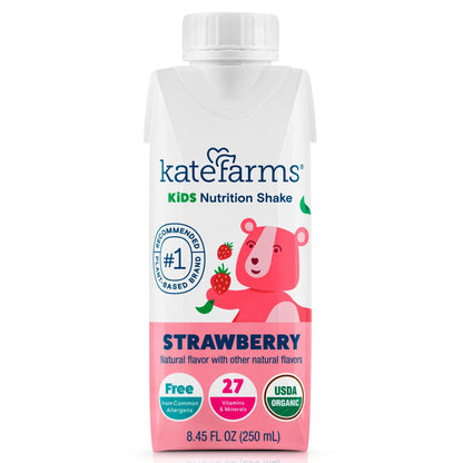 Kate Farms Pediatric Oral Supplement Strawberry Flavor 8.45 oz. / 250 mL Carton Liquid (1241596_EA)