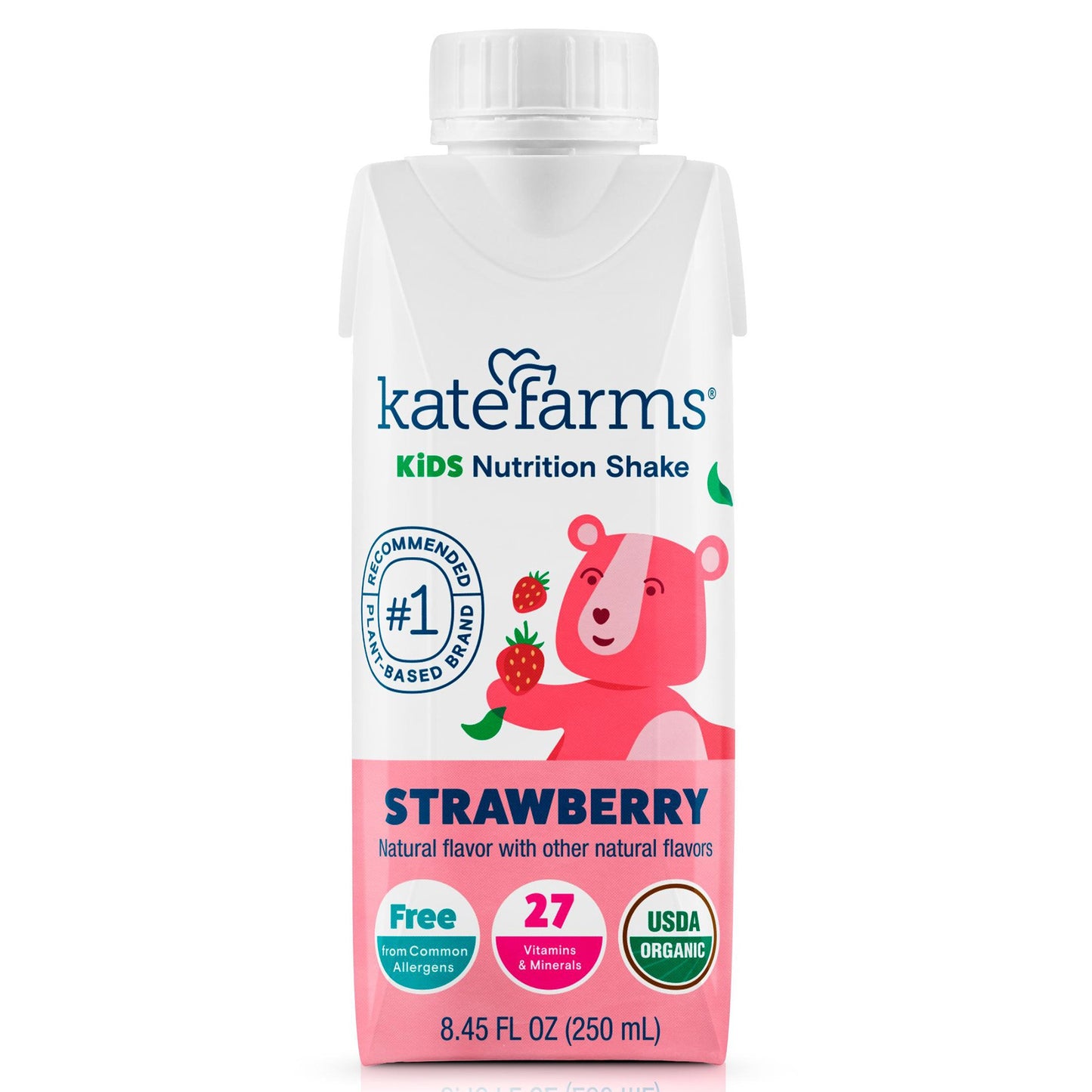 Kate Farms Pediatric Oral Supplement Strawberry Flavor 8.45 oz. / 250 mL Carton Liquid (1241596_CS)