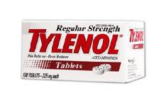 Tylenol® Pain Relief 325 mg Strength Acetaminophen Tablet 100 per Bottle (677821_BT)