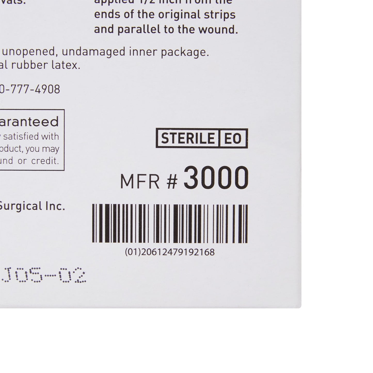 McKesson Skin Closure Strip 1/8 X 3 Inch Nonwoven Material Flexible Strip Tan (876299_BX)