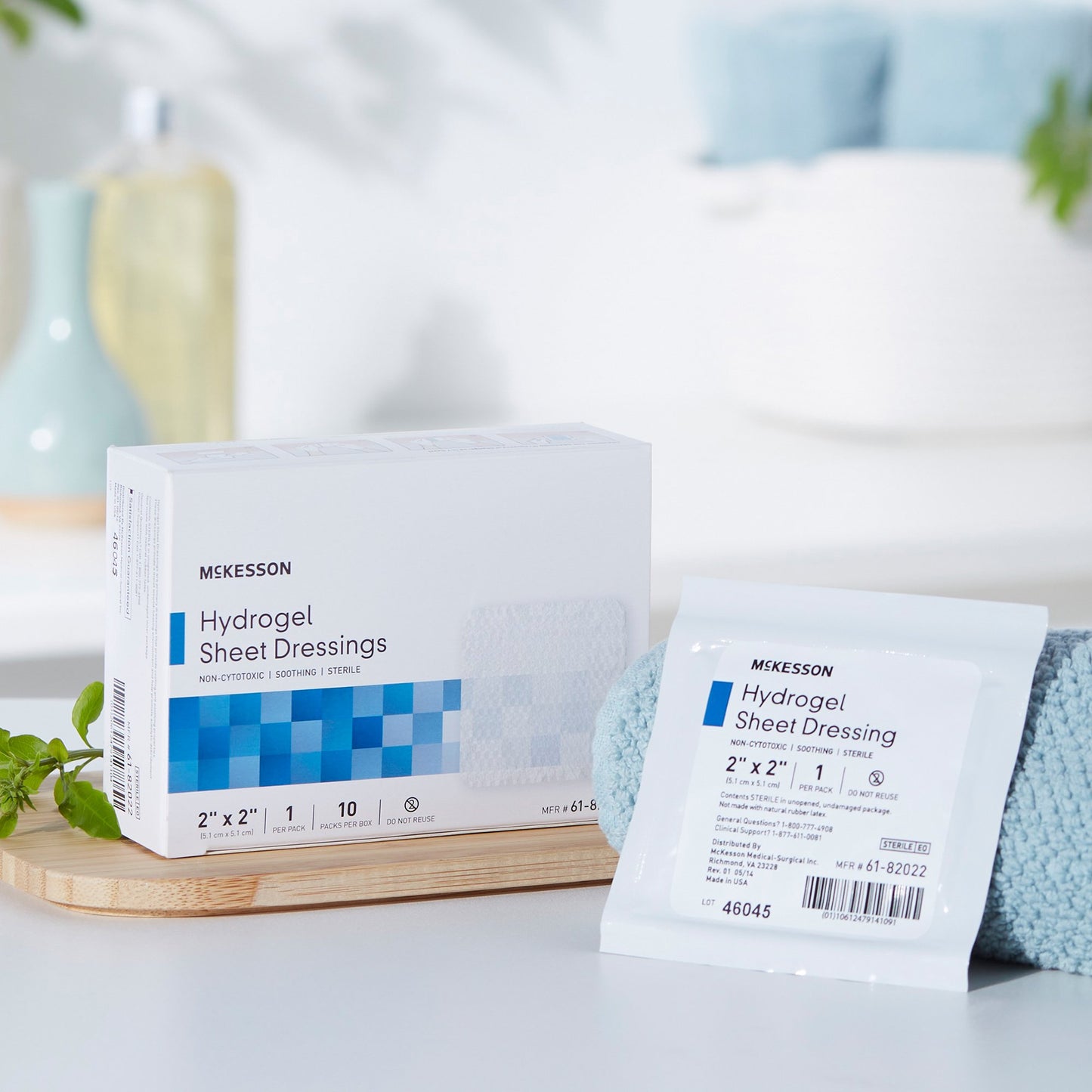 McKesson Hydrogel Wound Dressing Sheet 2 X 2 Inch Sheet Sterile (494192_EA)