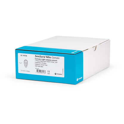 SenSura® Mio Convex Ostomy Pouch One-Piece System 11 Inch Length, Maxi Convex Light, Pre-Cut 13/16 Inch Stoma Drainable (1006177_BX)