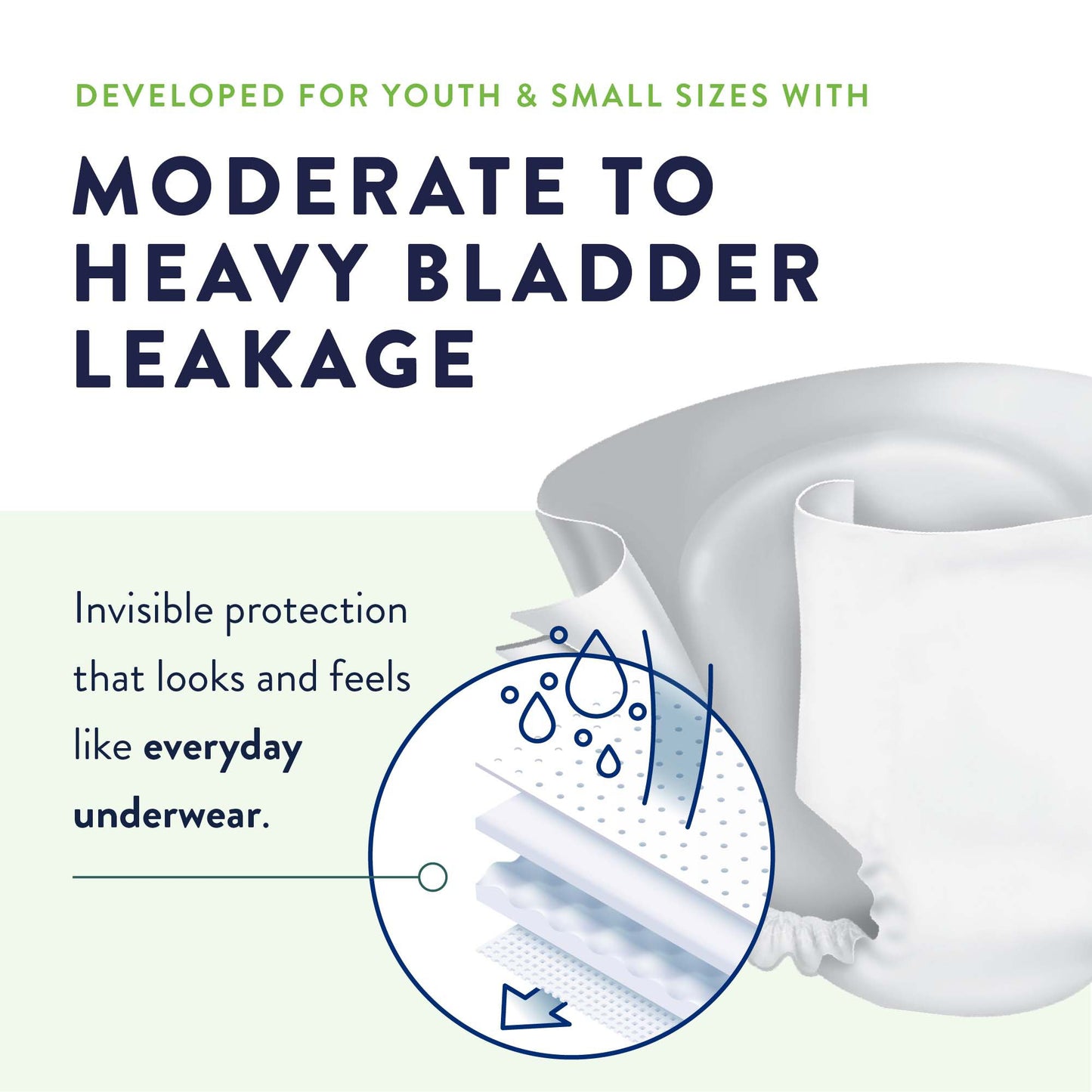 Prevail® Daily Briefs Unisex Youth Incontinence Brief X-Small Disposable Heavy Absorbency (677289_CS)