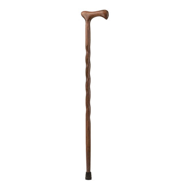 Brazos™ Twisted T-Handle Cane Wood 37 Inch Height Walnut (1055944_EA)