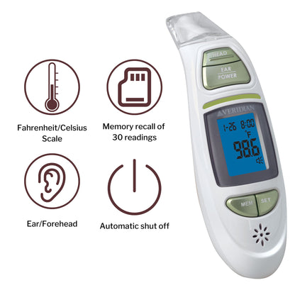 Veridian Non-Contact Skin Surface Thermometer Infrared Skin Probe Handheld (1218869_EA)