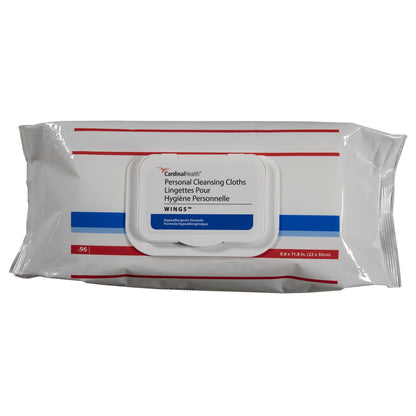 Cardinal Health™ Wings™ Personal Cleansing Wipe Soft Pack Scented 96 Count (1189850_PK)