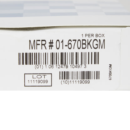 McKesson General Exam Stethoscope Black 1-Tube 22 Inch Tube Double Sided Chestpiece (363744_EA)