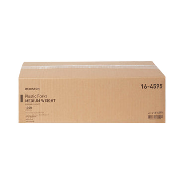 McKesson Fork Medium Weight White Polypropylene (959243_CS)