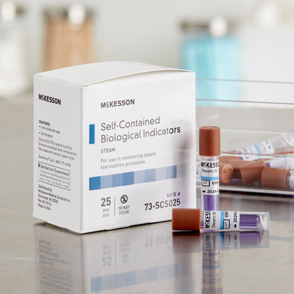 McKesson Sterilization Biological Indicator Vial Steam (524877_CS)