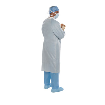 Aero Chrome Surgical Gown with Towel X-Large / X-Long Silver Sterile AAMI Level 4 Disposable (1059362_CS)