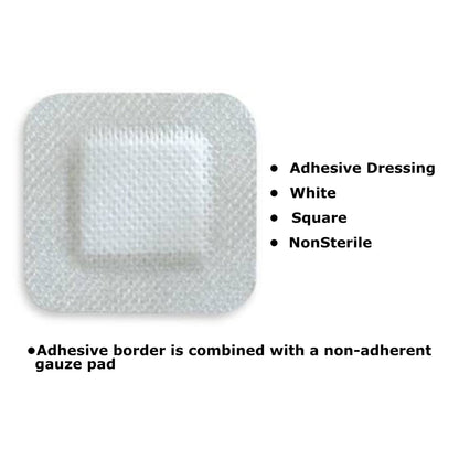 McKesson Island Dressing 4 X 4 Inch Square NonSterile (883053_EA)