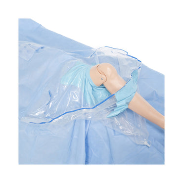 O&M Halyard Inc Orthopedic Drape Knee Arthroscopy Drape 90 W X 124 L Inch Sterile (277348_EA)