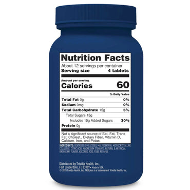 TRUEplus™ Glucose Supplement 50 per Bottle Chewable Tablet Raspberry Flavor (852891_CS)