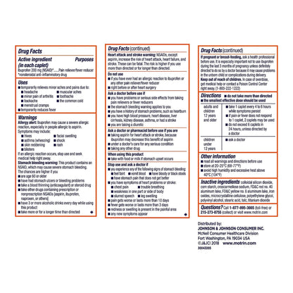 Motrin® IB Pain Relief 200 mg Strength Ibuprofen Capsule (1228862_BT)