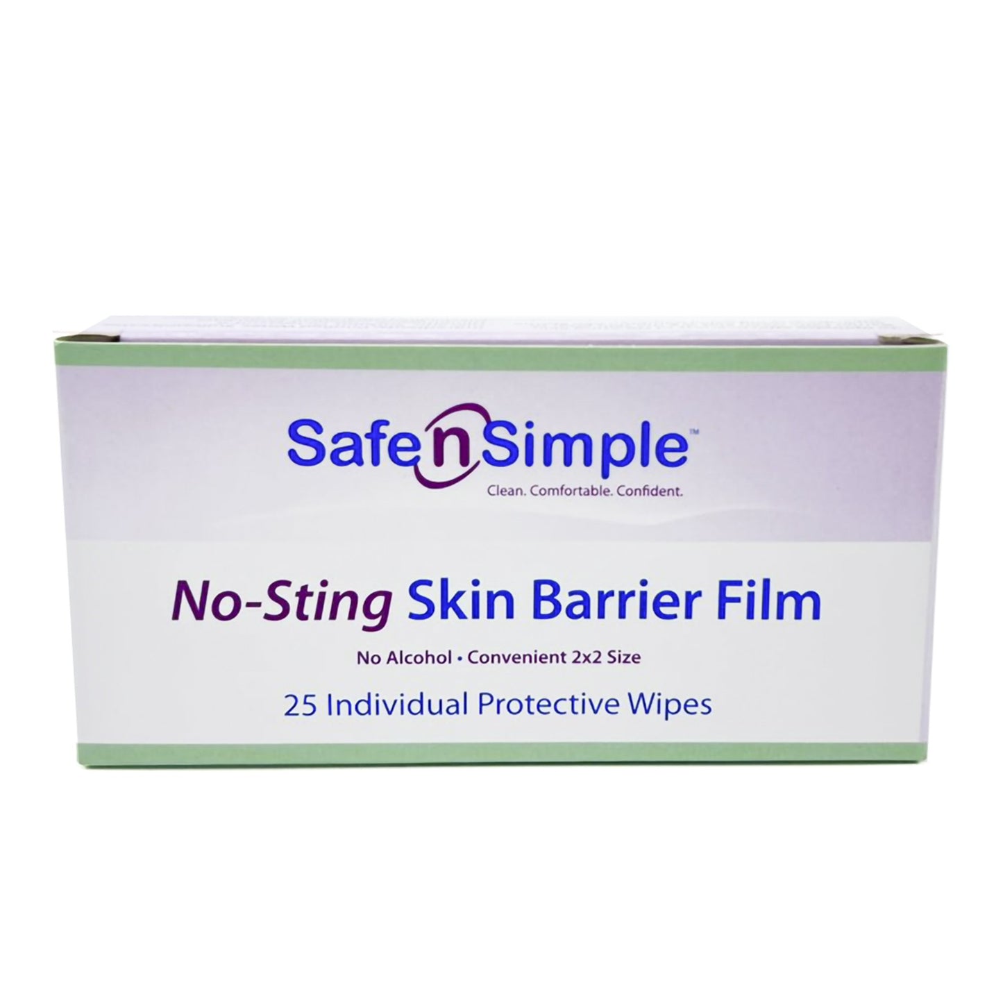 Safe N Simple™ No-Sting Skin Barrier Wipe 60% / 20% Strength Purified Water / Polyvinylpyrrolidone / Glycerin / Propylene Glycol Individual Packet Sterile (869585_EA)