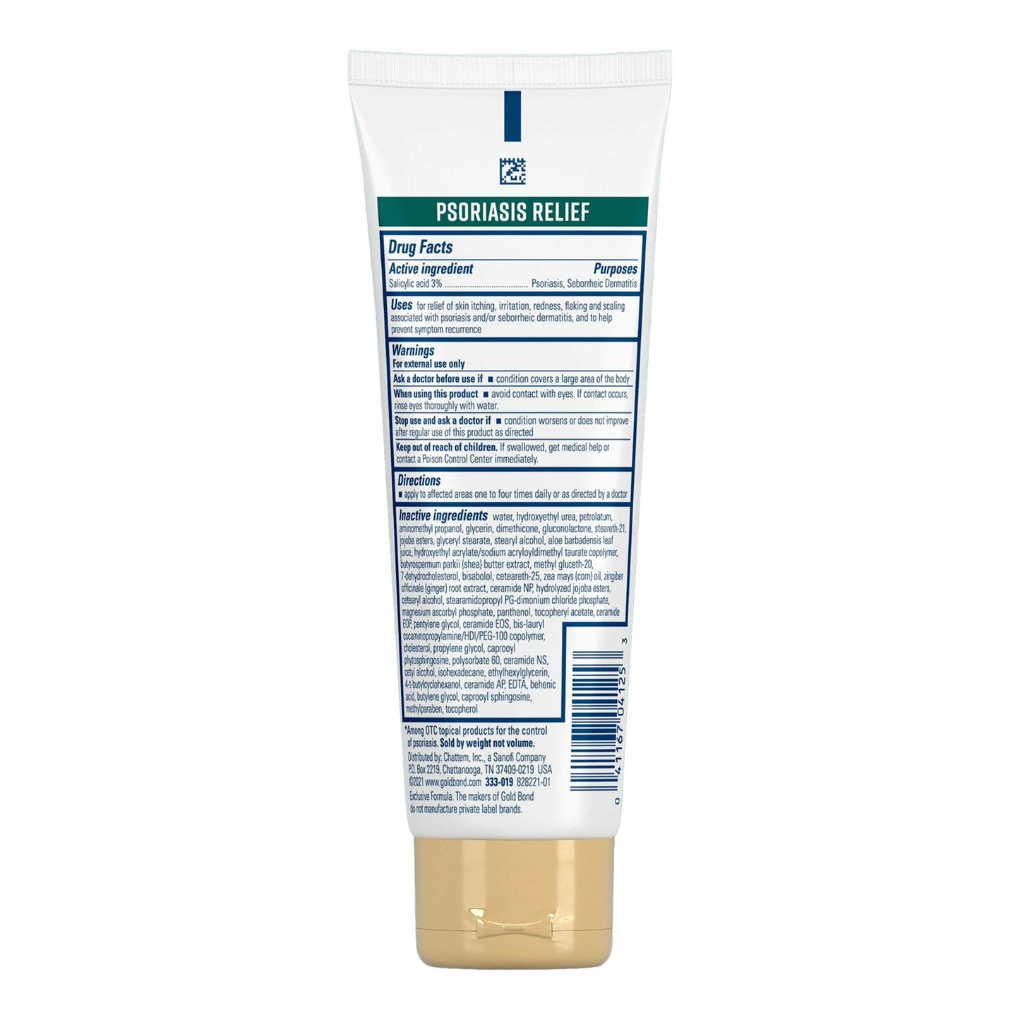Gold Bond® Psoriasis Relief Medicated Multi-Symptom Psoriasis Cream 4 oz. Tube Unscented Cream (1230686_EA)