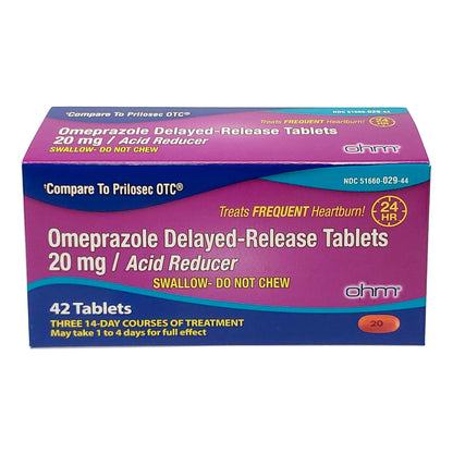 Ohm Labs Antacid 20 mg Strength Tablet 42 per Box (1192557_BT)