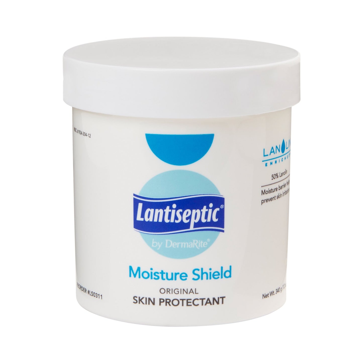 Lantiseptic® Moisture Shield Skin Protectant 12 oz. Jar Lanolin Scent Ointment (306337_CS)