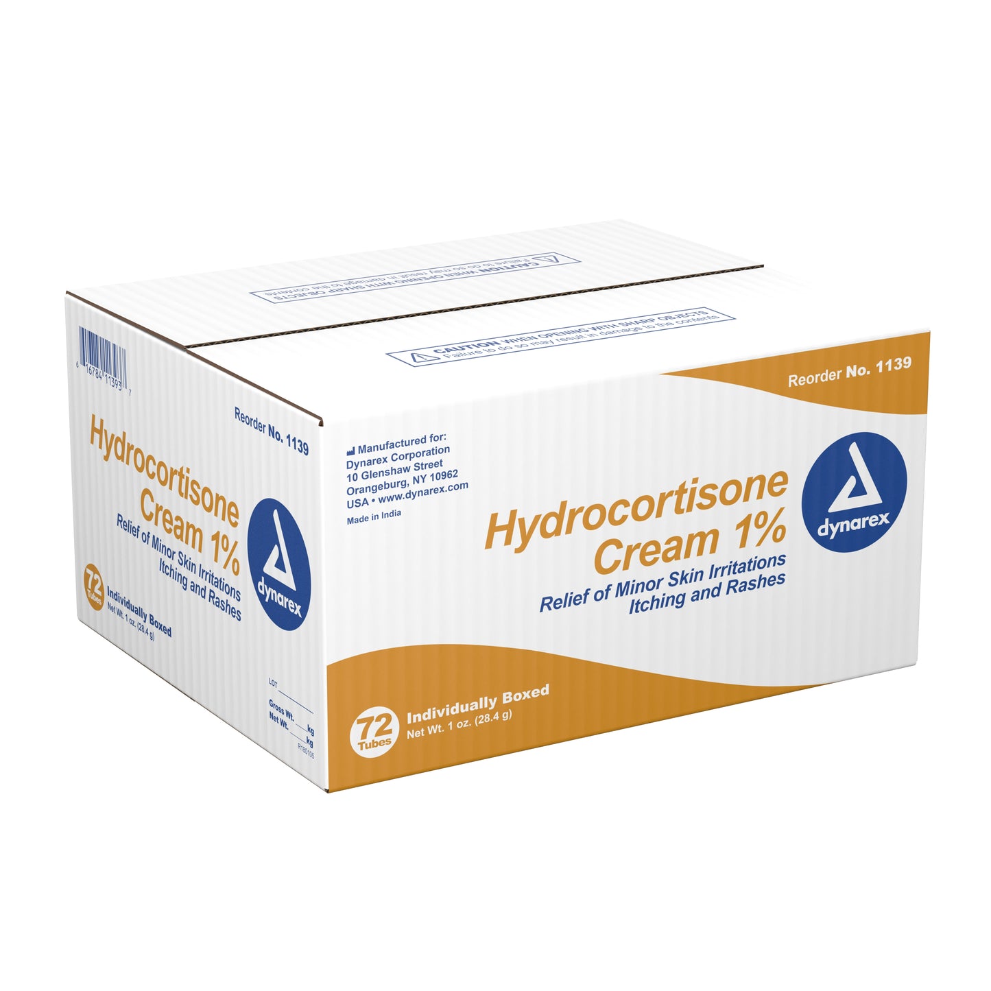 Dynarex Itch Relief 1% Strength Cream 1 oz. Tube (826397_CS)