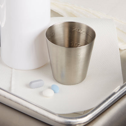 McKesson Argent™ Medicine Cup 2 oz. Silver Stainless Steel Reusable NonSterile (970121_EA)