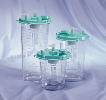 Hi-Flow™ Rigid Suction Canister 2000 mL Pour Lid (161357_CS)