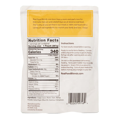 Real Food Blends® Tube Feeding Formula Quinoa / Kale / Hemp Flavor Liquid 9.4 oz. Pouch (979852_CS)