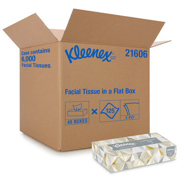 Kleenex® Facial Tissue White 8 X 8-2/5 Inch 125 Count (330644_CS)