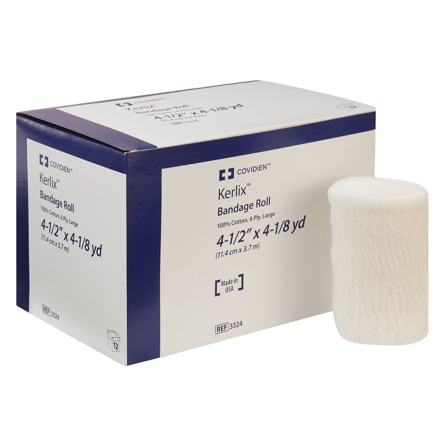 Kerlix™ Fluff Bandage Roll 4-1/2 Inch X 4-1/10 Yard 6-Ply NonSterile 12 per Pack (10057_EA)