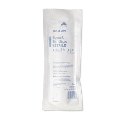 McKesson Esmark Compression Bandage 6 Inch X 4 Yard No Closure Blue Sterile High Compression (372747_CS)