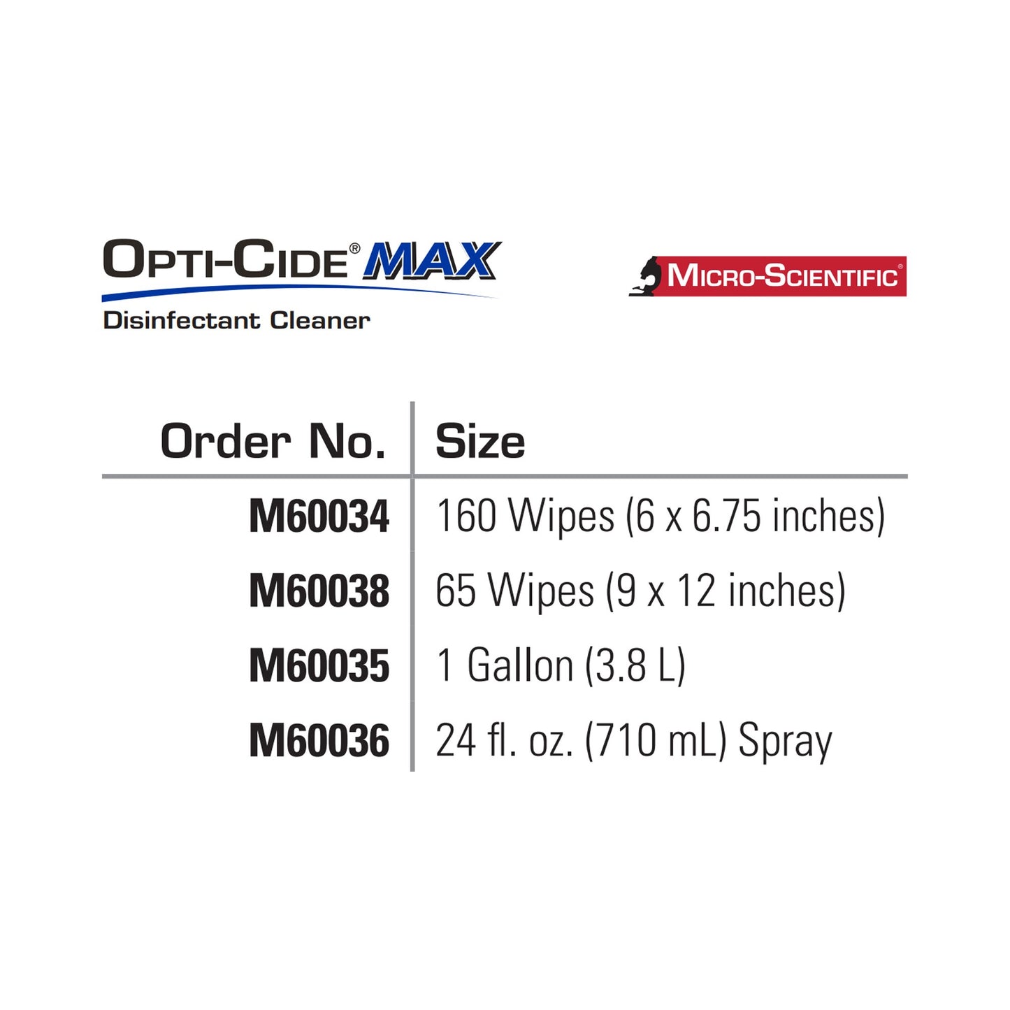 Opti-Cide® Max Surface Disinfectant Cleaner Premoistened Alcohol Based Manual Pull Wipe 160 Count Canister Alcohol Scent NonSterile (1100339_CS)