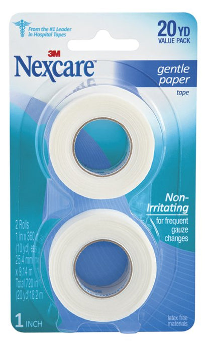 Nexcare™ Gentle Medical Tape White 1 Inch X 10 Yard Paper NonSterile (1084004_PK)