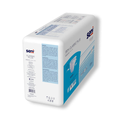 Seni® Classic Plus Unisex Adult Incontinence Brief Regular Disposable Moderate Absorbency (1163856_PK)