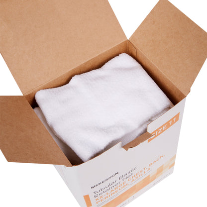 McKesson Elastic Net Retainer Dressing Tubular Elastic 47 Inch X 25 Yard (119.4 cm X 22.9 m) Size 11 White 2X-Large Chest / Back / Perineum / Axilla NonSterile (1113355_CS)
