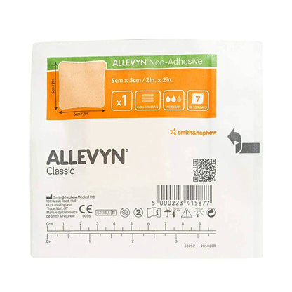 Allevyn Foam Dressing 2 X 2 Inch Without Border Film Backing Nonadhesive Square Sterile (222289_EA)