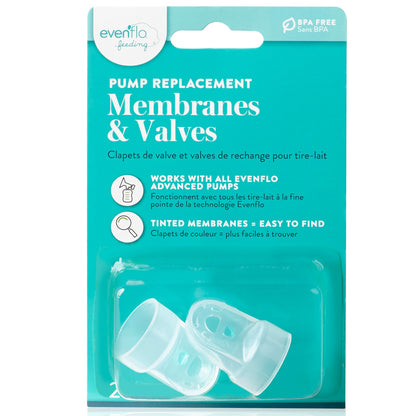 Evenflo Breast Pump Replacement Membrane and Valve For All Breast Pumps (1041182_EA)