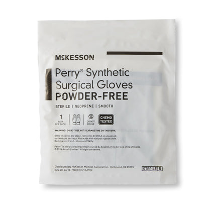 McKesson Perry® Performance Plus Surgical Glove Size 6 Sterile Polychloroprene Standard Cuff Length Smooth Dark Green Chemo Tested (1044736_BX)