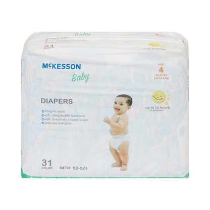 McKesson Unisex Baby Diaper Size 4 Disposable Heavy Absorbency (1144477_BG)