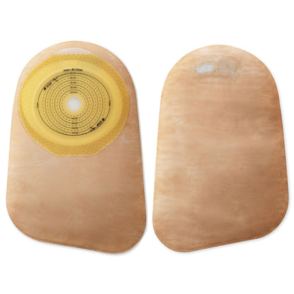 Premier™ Ostomy Pouch One-Piece System 9 Inch Length Flat, Pre-Cut 1-3/16 Inch Stoma Closed End (495234_BX)
