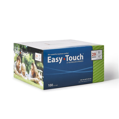EasyTouch™ Standard Insulin Syringe with Needle 1 mL 1/2 Inch 29 Gauge NonSafety Thin Wall (1156907_CS)