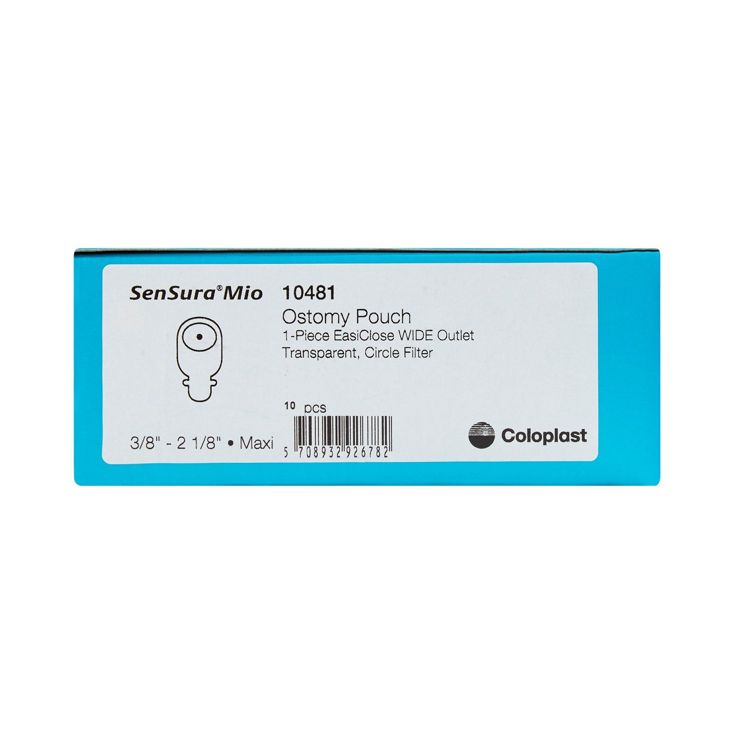 SenSura® Mio Ostomy Pouch One-Piece System 11 Inch Length, Maxi Flat, Trim to Fit 3/8 to 2-1/8 Inch Stoma Drainable (883914_BX)