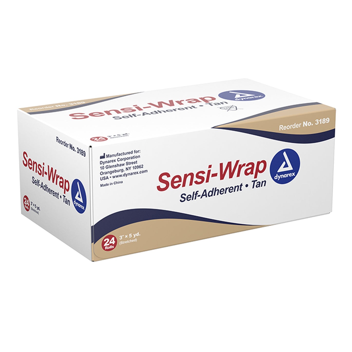 Sensi-Wrap Cohesive Bandage 3 Inch X 5 Yard Self-Adherent Closure Tan NonSterile Standard Compression (1145181_CS)