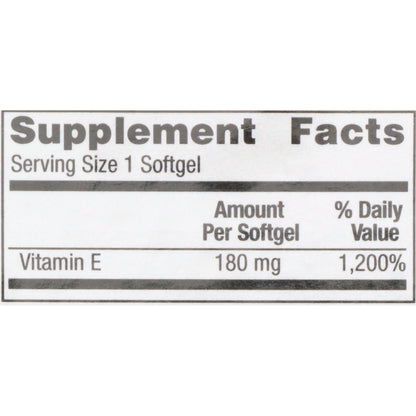 Geri-Care® Vitamin Supplement Vitamin E 400 IU Strength Softgel 100 per Bottle (742181_CS)