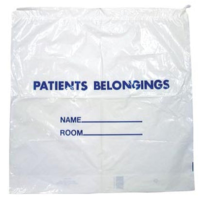 DawnMist Patient Belongings Bag 20 X 20 Inch Plastic Drawtape Closure Clear (356436_EA)