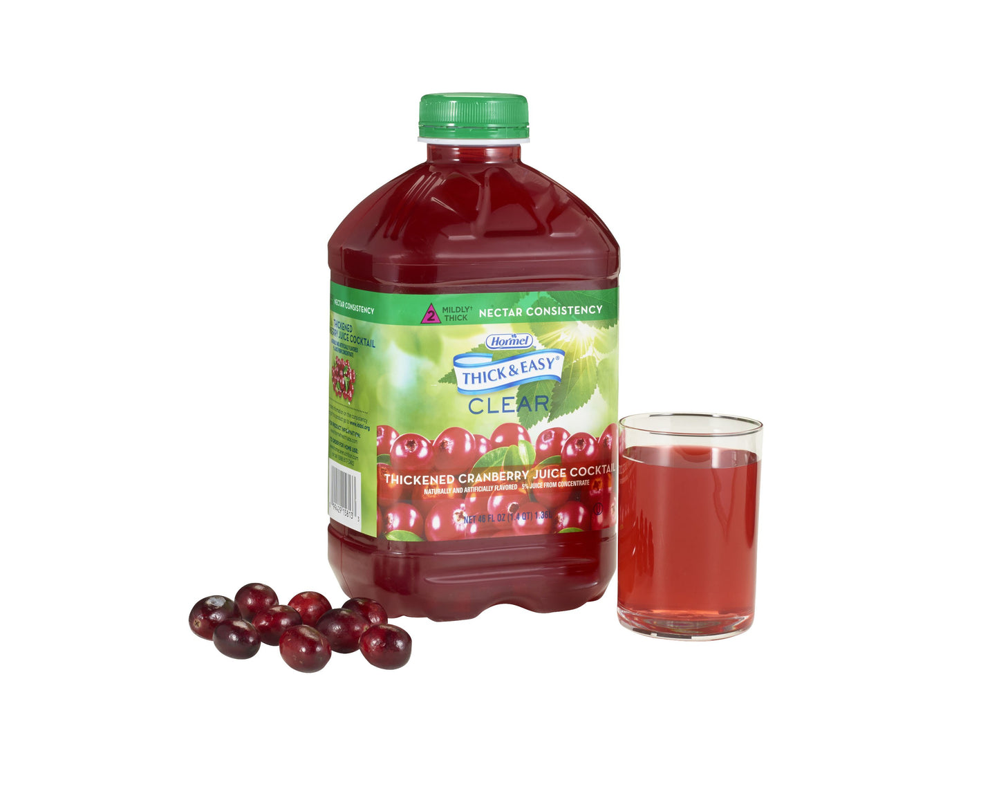 Thick & Easy® Thickened Beverage 46 oz. Bottle Cranberry Juice Cocktail Flavor Liquid IDDSI Level 2 Mildly Thick (797173_CS)